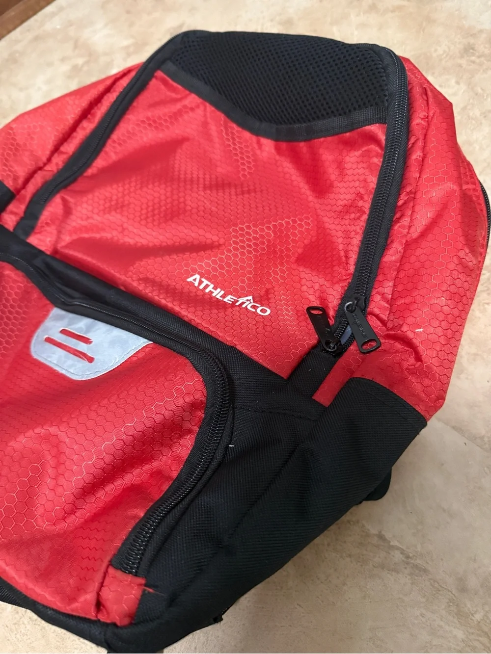 Red and Black Soccer Backpack